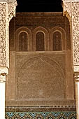 Marrakech - Medina meridionale, Tombe Saadiane, Qubba di Lalla Mas'uda - la loggia ovest. 